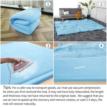 Huloo Sleep Ultra Soft Baby Spielmatte für den Boden, 3,3 cm dicke Elasti-Foam 127x127 cm Laufgittermatte für Kleinkinder, rutschfeste Rückseite, sicher zum Krabbeln und für die Bauchlage, Tatami-Stil (Dunkelgrau)