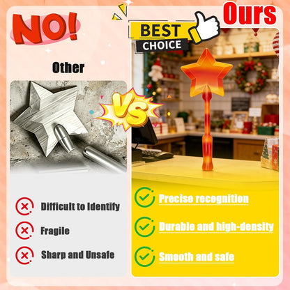 2 Pack 3D Printed Wand Tap to Pay, 2026 Upgrade Star Magic Fairy Pay Wand, Starlight Magic Wand Contactless Payment Card Holder, Suitable Scenarios for Card Payment, Easy Checkout
