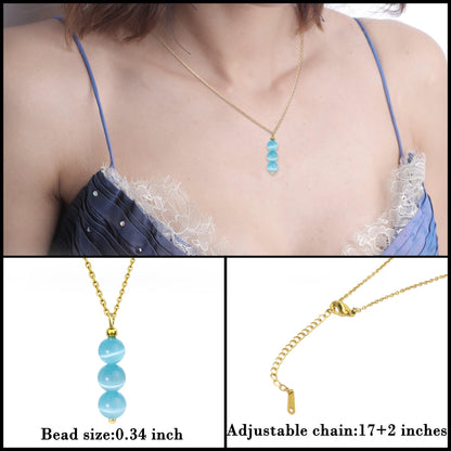 SmileBelle Schwarzer Turmalin Halsketten für Frauen, Schutz und Heilung Spirituelle Kristall Halsketten, Oktober Geburtsstein Halskette Schwarzer Turmalin Schmuck für Frauen Teenager Mädchen als Geburtstagsgeschenke