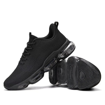 Mens Running Shoes Air Low Top Comfort Walking Lace Up Sneakers Breathable Fashion Tennis Sport Gym Fitness Cross Trainers
