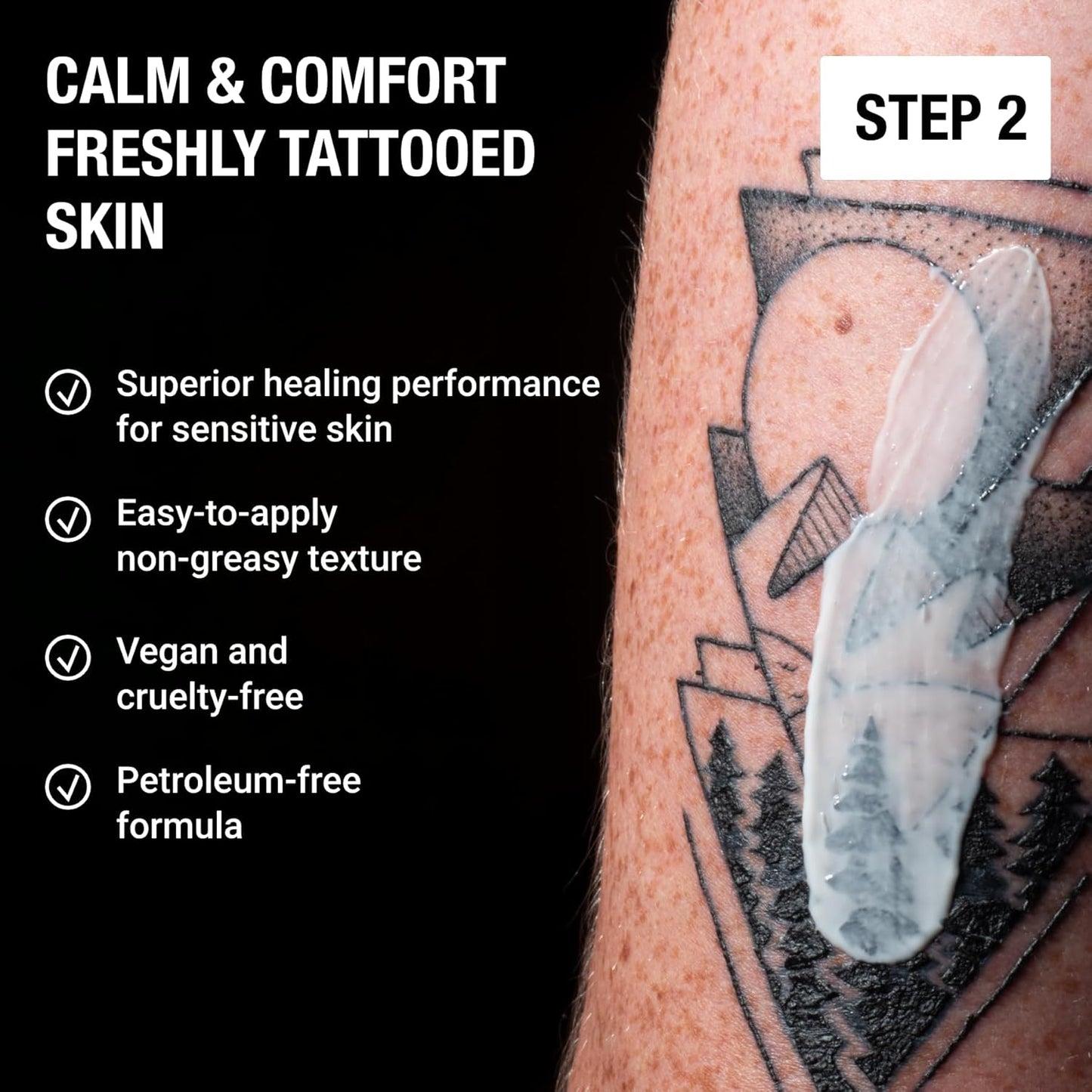 Stories & Ink Tattoo Care | AFTERCARE DUO REGIMEN | Healing Routine for Fresh Tattoos (Aftercare Cream + Aftercare Foam Cleanser), Soothes & Repairs Fresh Tattoos, Fragrance-free