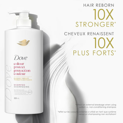 Dove Intensive Repair Shampoo für geschädigtes Haar mit flüssiger Bio-Protein-Pflege, 828 ml