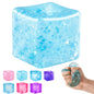 Ice Cube Squishy Fidget Toy – Slow Rise Squeeze Sensory Toys, Multiple Ways to Play, Stress Ball for Anxiety Relief, Focus Enhancement, Brain Relaxation & Strength Fostering