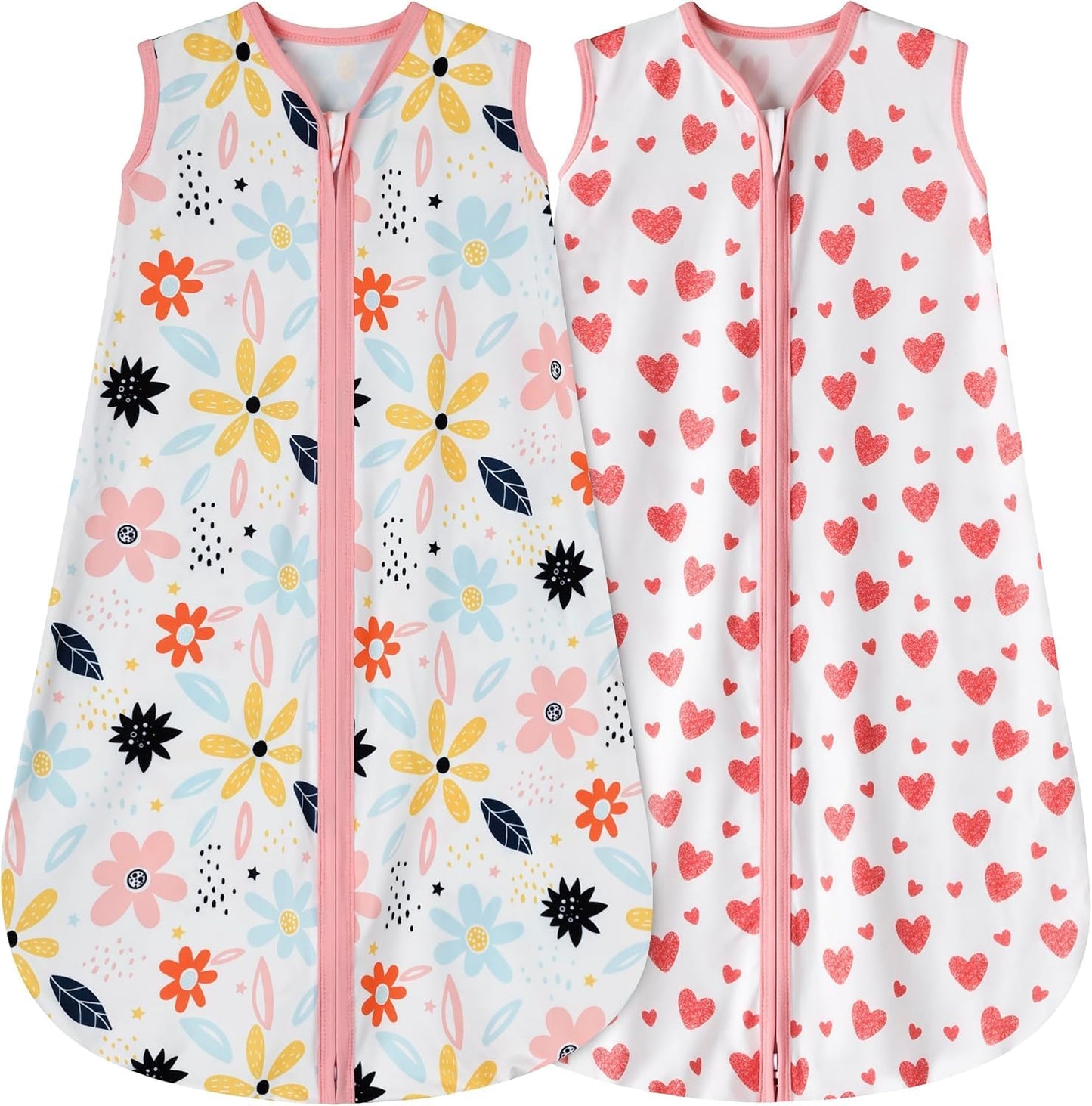 BSTOPPT Newborn Sleep Sack Baby Swaddle,3-6 Months,3-Way Adjustable Wearable Blanket,100% Rayon Cotton Swaddling sleeping bag，TOG 0.5（Clouds&Starry Sky）