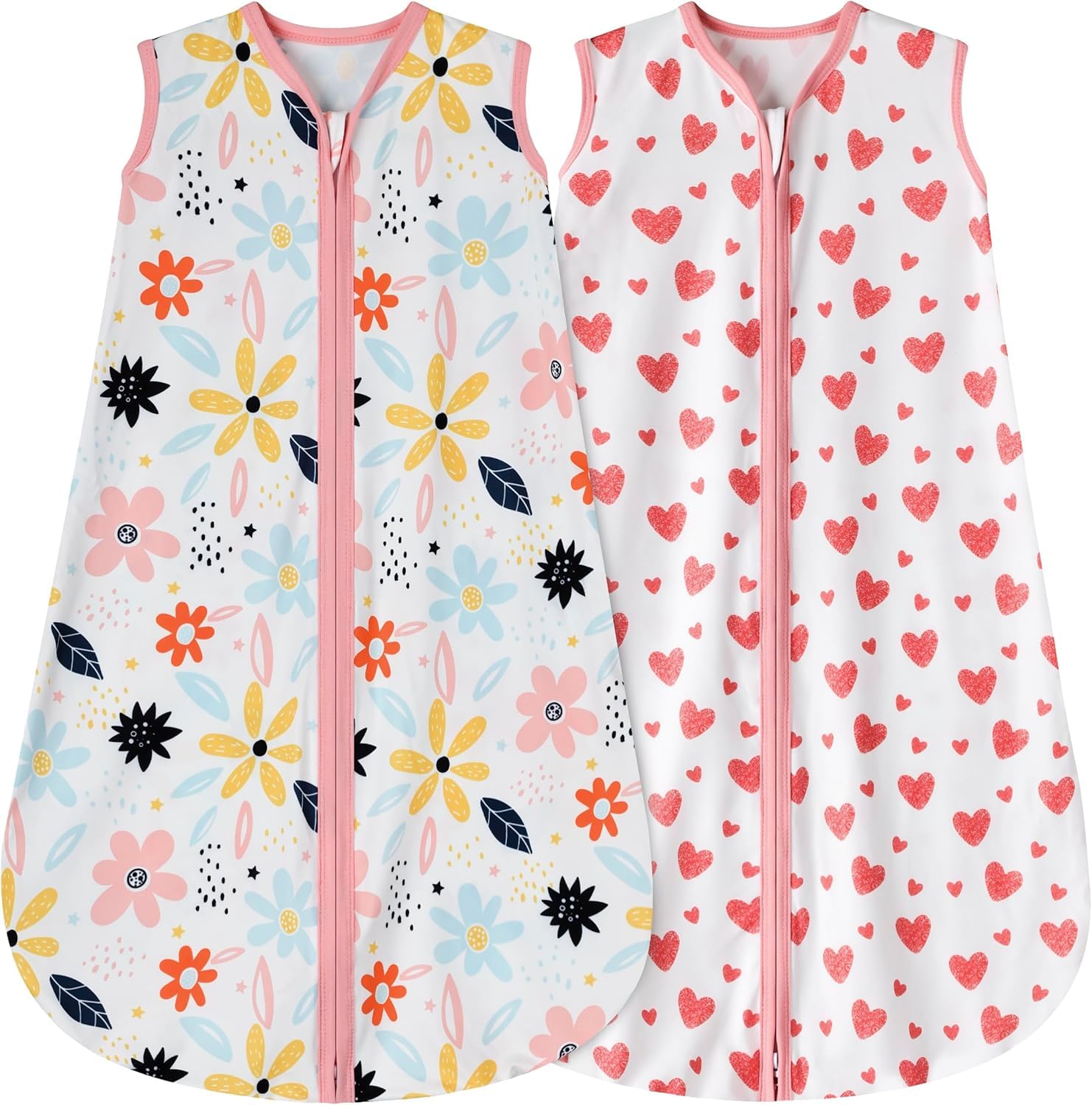 BSTOPPT Newborn Sleep Sack Baby Swaddle,3-6 Months,3-Way Adjustable Wearable Blanket,100% Rayon Cotton Swaddling sleeping bag，TOG 0.5（Clouds&Starry Sky）