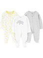 NewbornLight Grey Mini Stripe/White Elephant/Giraffe