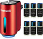 Featwell Car Air Freshener, Three Adjustable Modes Intelligent Car Aroma Diffuser, Rechargeable Car Aroma Diffuser, Black