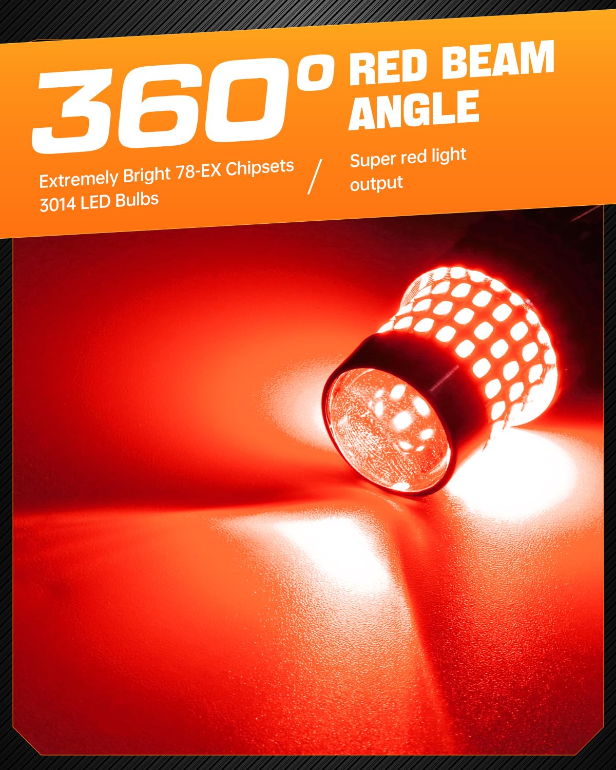 LUYED 3157 LED Bulbs Reverse Light Xenon White 1800 Lumens Super Bright 78 SMD 3056 3156 3057 4157 LED Bulbs,Used for Back Up Reverse Lights,Brake Lights,Tail Lights,Turn Signal Lights,Pack of 2