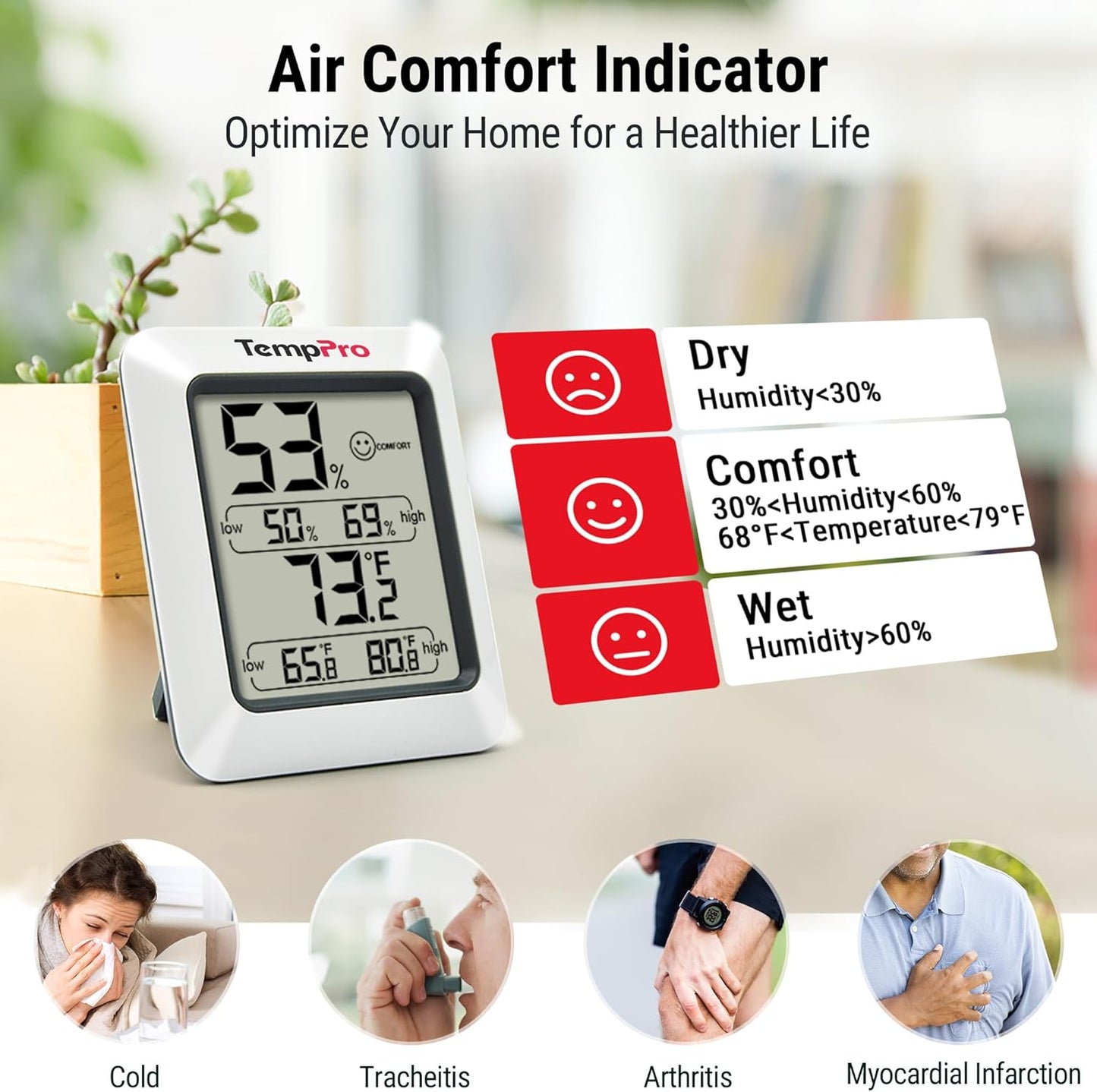 TempPro TP50 Digital Hygrometer: A Simple Way to Optimize Your Indoor Environment