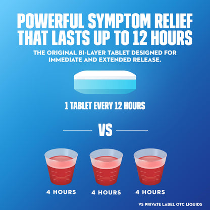 Mucinex 12 Hour 600 mg Guaifenesin Extended-Release Tablets for Excess Mucus Relief, Expectorant Aids Excess Mucus Removal, Chest Congestion Relief, 100 Bi-Layer Tablets