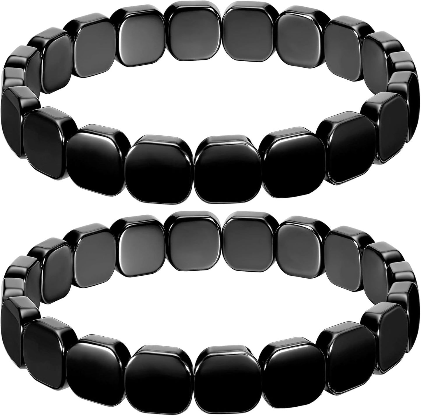 Bracelet en hématite - 2 pièces