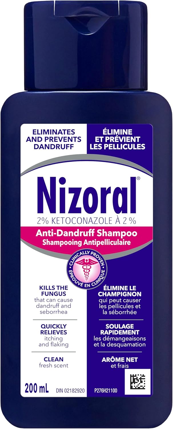Nizoral Anti-Schuppen Shampoo mit 2 % Ketoconazol, frischer Duft, 200ml