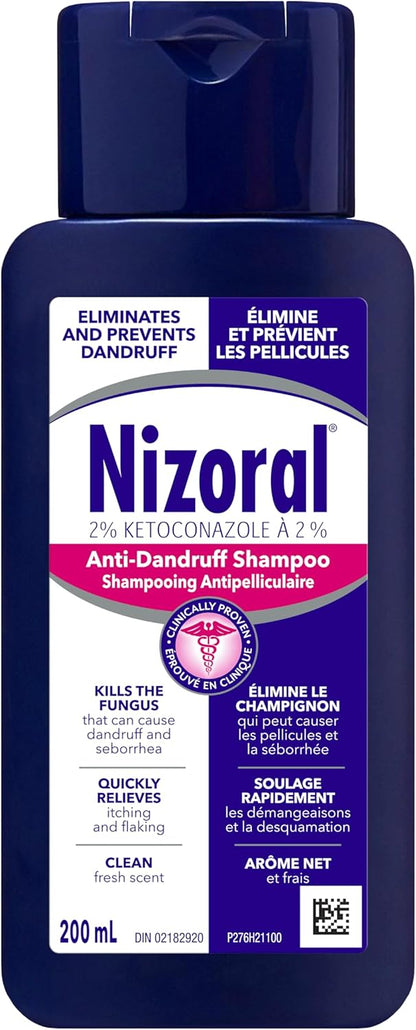 Nizoral Anti-Schuppen Shampoo mit 2 % Ketoconazol, frischer Duft, 200ml