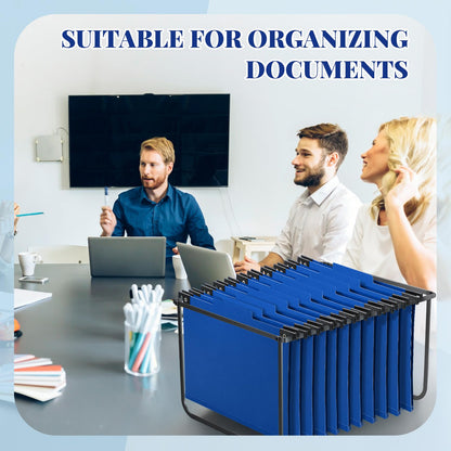 Henoyso 10 Pcs Hanging Classification File Folders, Letter Size Red Folders with 3 Pressboard Dividers, 8 Fasteners, 4 Inch Expansion, 1/3-cut Top Tab for Medical Records and File Cabinet Organizer