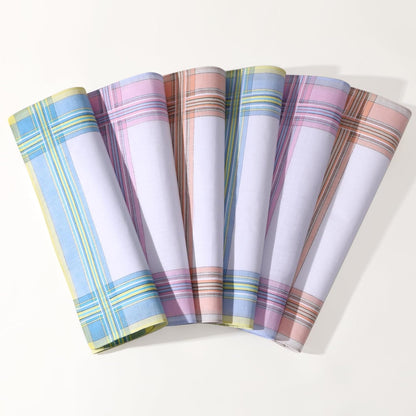 Elevate Your Style with Houlife's 100% Cotton Striped Handkerchiefs