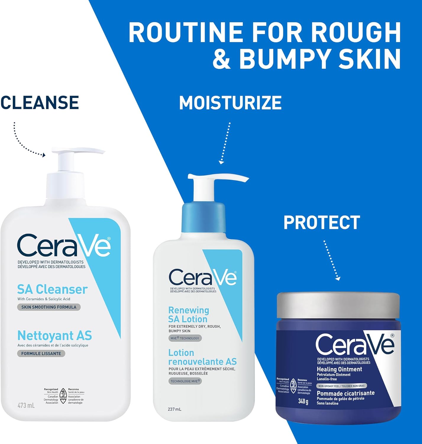 CeraVe Salicylic Acid Reinigung, Erneuerndes Peeling-Gesichtswaschmittel mit Vitamin D für normale Haut, parfümfrei, von CeraVe verifiziert, 473 ml