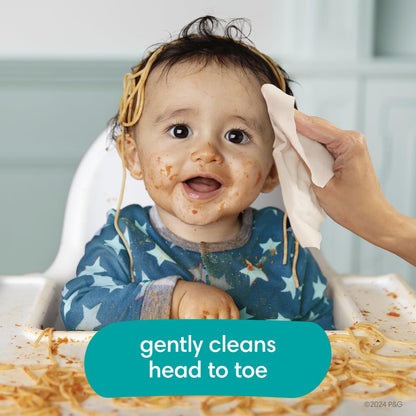 Pampers Baby-Feuchttücher, Complete Clean, Baby Fresh Duft, reinigt sanft von Kopf bis Fuß, 216 Stück (3 Packungen mit wiederverschließbarem Deckel)