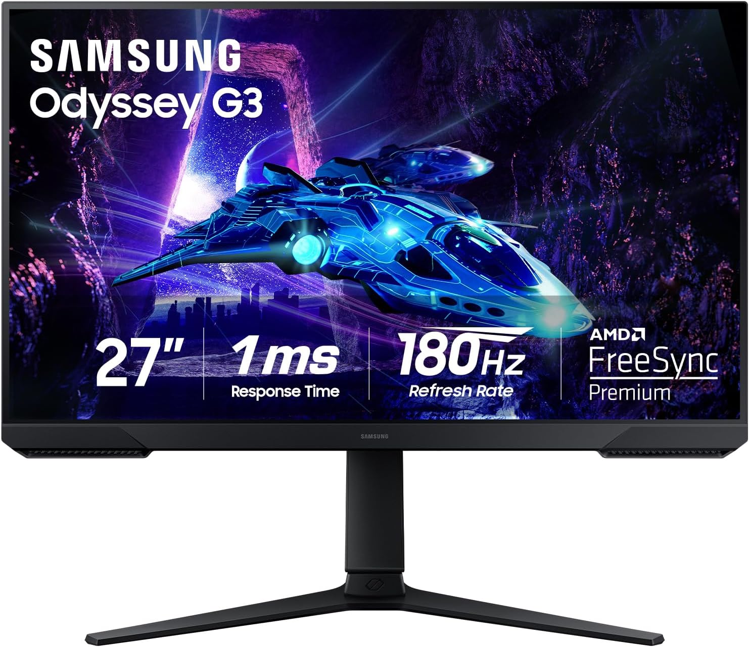Samsung 27 inch Odyssey G3 Gaming Monitor FHD 180 Hz Refresh Rate (LS27DG302ENXZA) -[Canada Version]