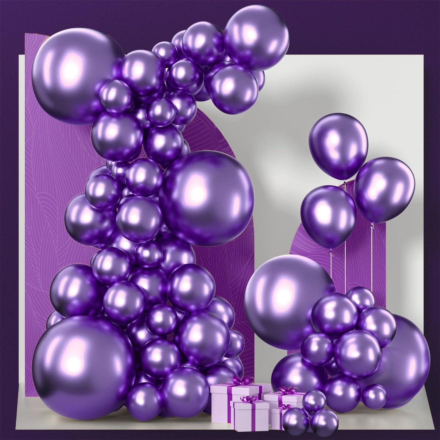 PartyWoo White Balloons 140 pcs Different Sizes of 18 12 10 5 Inch White Balloons Arch Kit Garland for Wedding Baby Shower Birthday Bridal Shower Graduation Engagement Party Decorations White-Y13