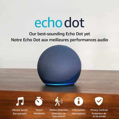 Amazon Echo Dot (neuestes Modell), Alexa-Lautsprecher mit sattem Klang, Ideal für Schlafzimmer, Esszimmer und Büros, Anthrazit, mit Alexa+ Early Access