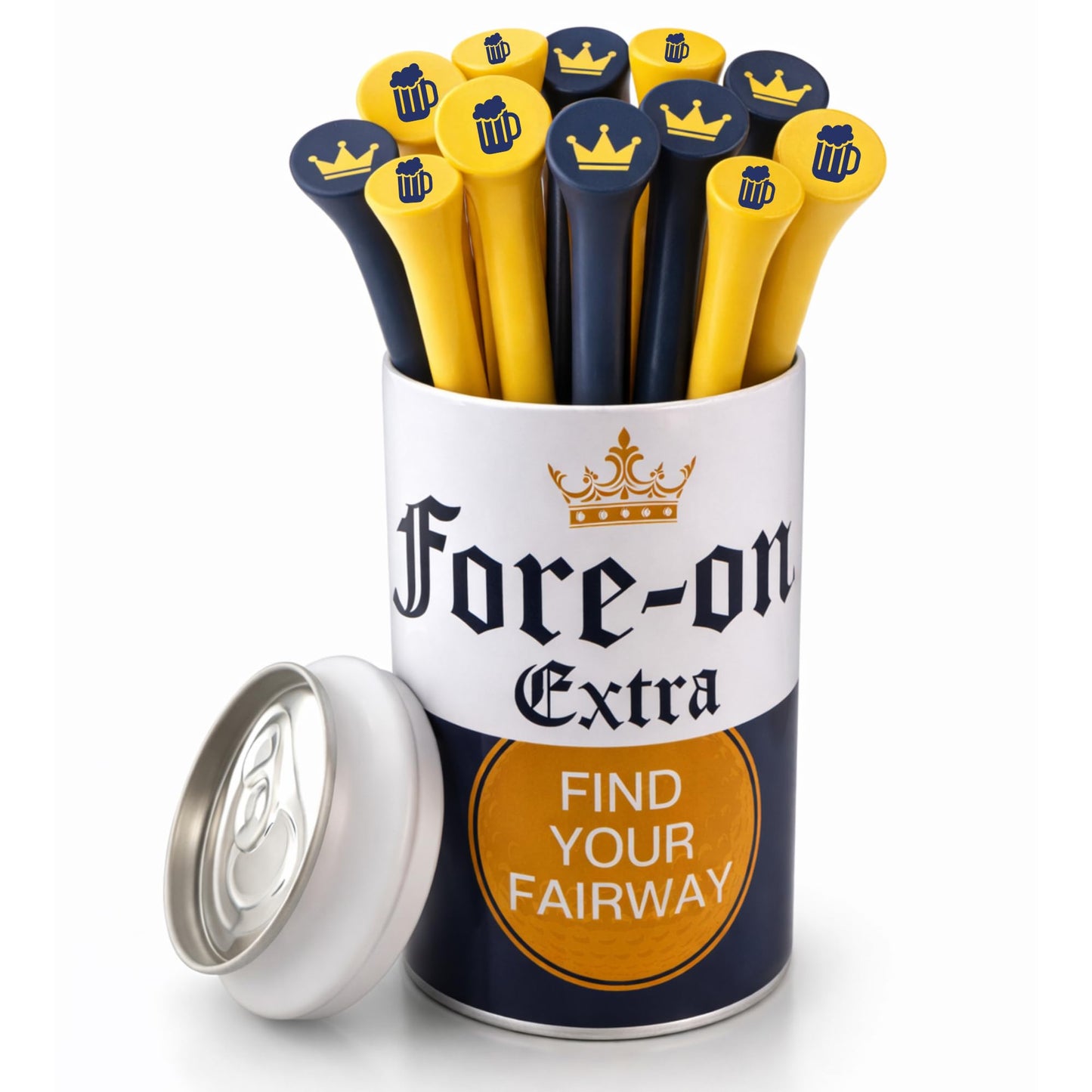 Funny Golf Tees | Novelty Box, 3.25" Wooden Tees | Iconic Packaging | Funny Golf Accessory for Golfers