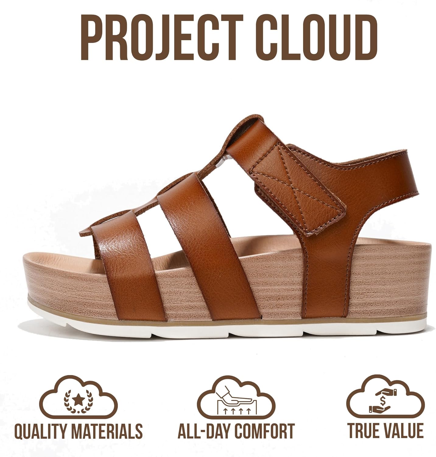 Step into Comfort: Project Cloud Platform Sandals for Women