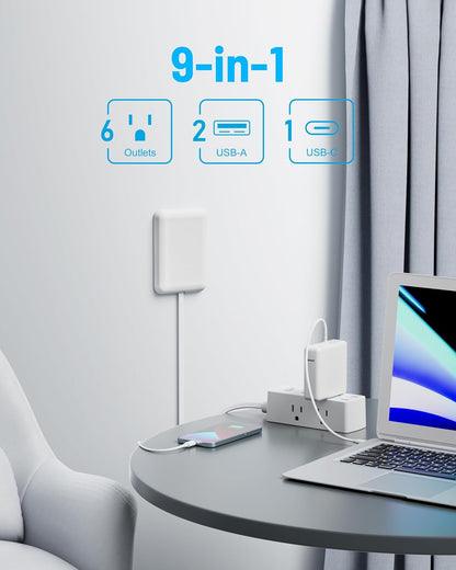 Olcorife Flat Extension Cord: A Space-Saving Power Strip for Tight Spaces