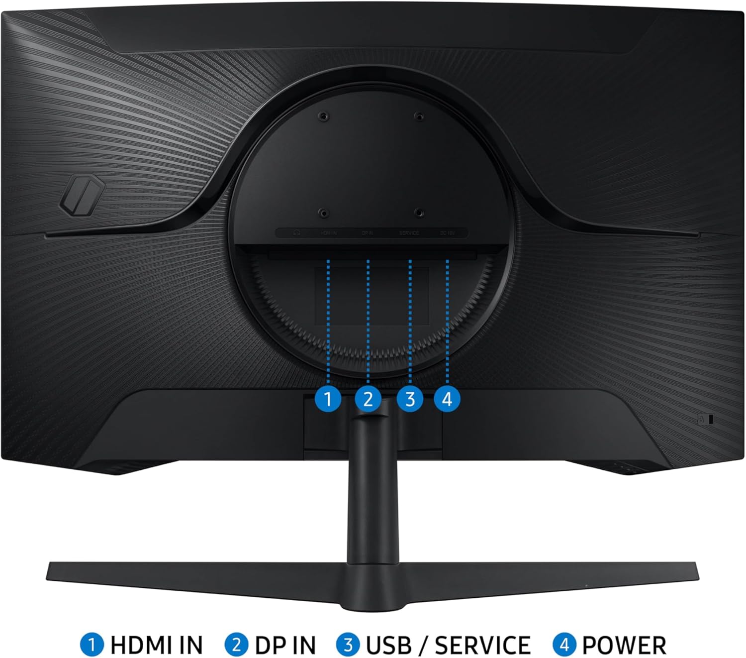 Samsung Odyssey 32 inch Curved Gaming Monitor (2,560 x 1,440) G55C QHD 165 Hz 1 ms, HDR10, FreeSync, Eye Saver Mode, 1000R Curvature- LS32CG550ENXZA