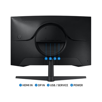 SAMSUNG 32" Odyssey G55C Series QHD 1000R Curved Gaming Monitor, 1ms(MPRT), HDR10, 165Hz, AMD Radeon FreeSync, Eye Care, Glare Free, Sharp Resolution LS32CG550ENXZA