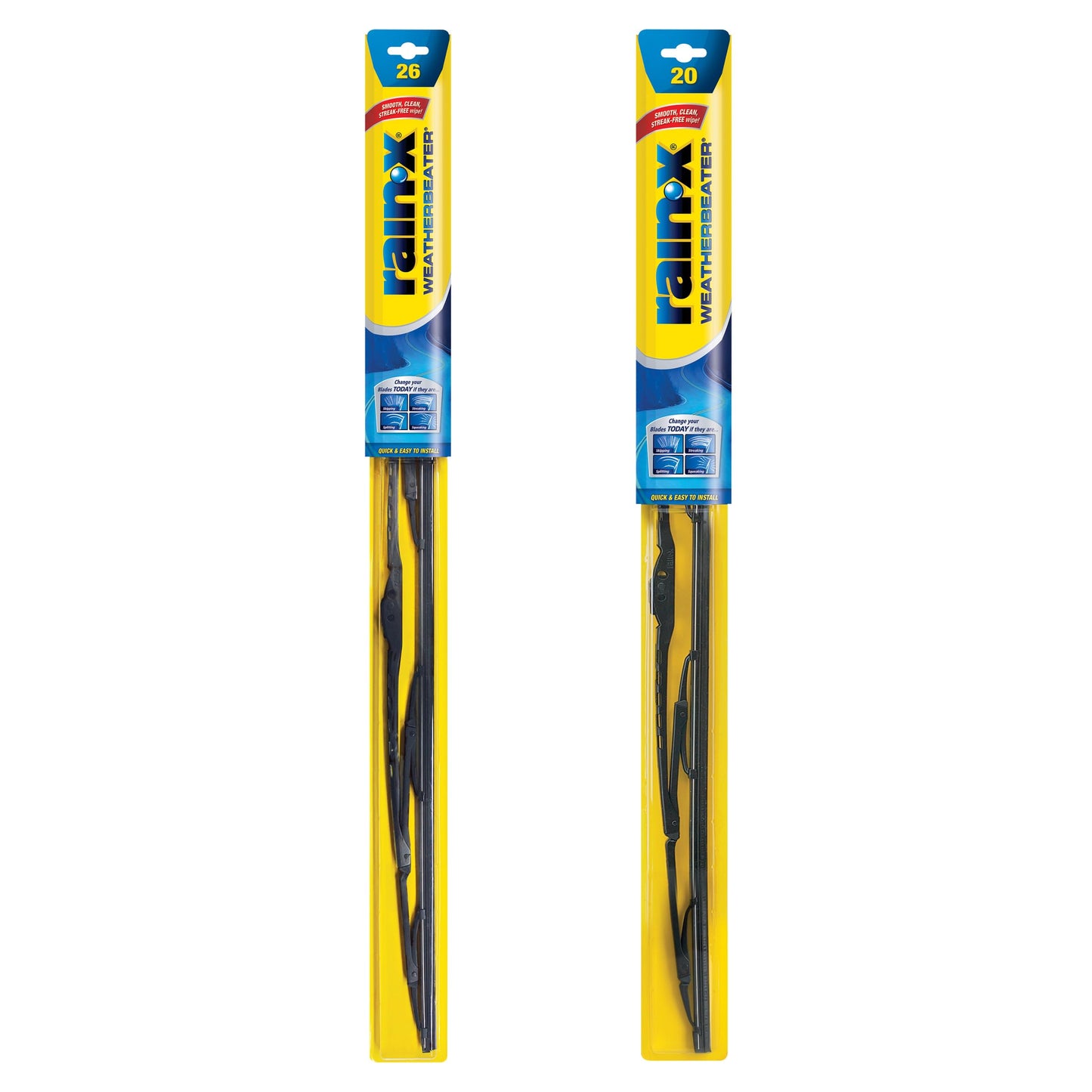 Rain-X 820149 WeatherBeater Wiper Blades, 22" Windshield Wipers (Pack of 2), Automotive Replacement Windshield Wiper Blades That Meet Or Exceed OEM Quality And Durability