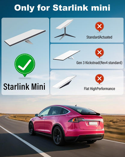 Mwin Starlink Mini Halterung – Saugnapf für Starlink Mini Zubehör Auto Schiebedach Mechanik – Starke Saugnapf Dachfensterhalterung für stabiles Satellitensignal in Wohnmobilen, Booten und auf Roadtrips (Schwarz)