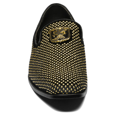 Stacy Adams Men's Swagger Studded Ornament Slip-on Driving Style Loafer