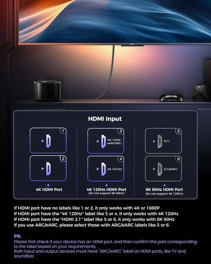 Silkland Zertifiziertes HDMI 2.1 Kabel, [4K@240Hz 144Hz 120Hz, 8K@60Hz] 1440P Ultra High Speed HDMI Kabel 48Gbps (Verbessertes geflochtenes Design), HDR10+, eARC, HDCP 2.3, Kompatibel mit Xbox/PS5/PS4/Roku TV-2m