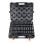 VEVOR 91-Piece 1/2" Drive Impact Socket Set, SAE (5/16" to 1-1/4") & Metric (8 to 32 mm), CR-V, Deep & Shallow, 6 Point, Ratchet Handle, Universal Joint, Adapters, Extension Bars (3, 5, 10 in)