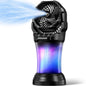 Misting Fan for Outside, 30,000mAh Rechargeable Mister Fan with Remote & RGB Lights, 2L Tank & 2 Extra Nozzles, 4 Speeds Mist Modes for Extreme Cooling Effect, Ideal for Camping, Patio, Backyard