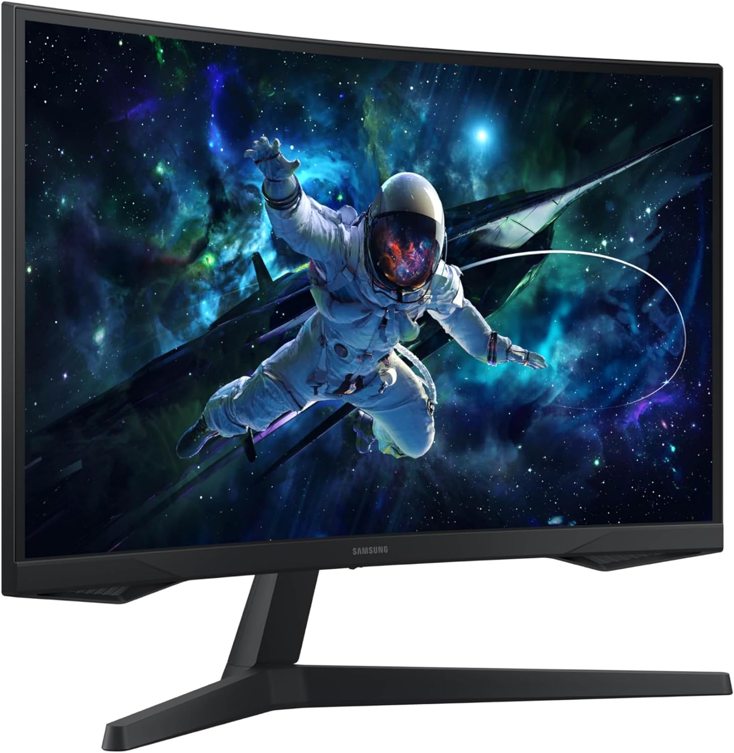 Samsung Odyssey 32 inch Curved Gaming Monitor (2,560 x 1,440) G55C QHD 165 Hz 1 ms, HDR10, FreeSync, Eye Saver Mode, 1000R Curvature- LS32CG550ENXZA