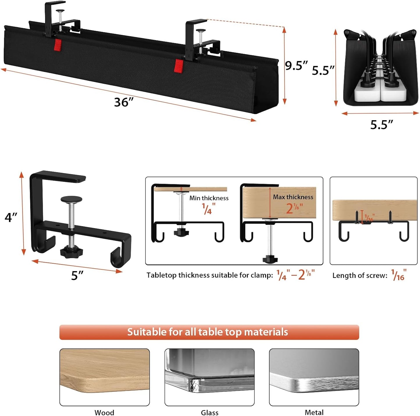 Univivi No Drill Under Desk Cable Management Tray: A Game-Changer for a Clutter-Free Workspace