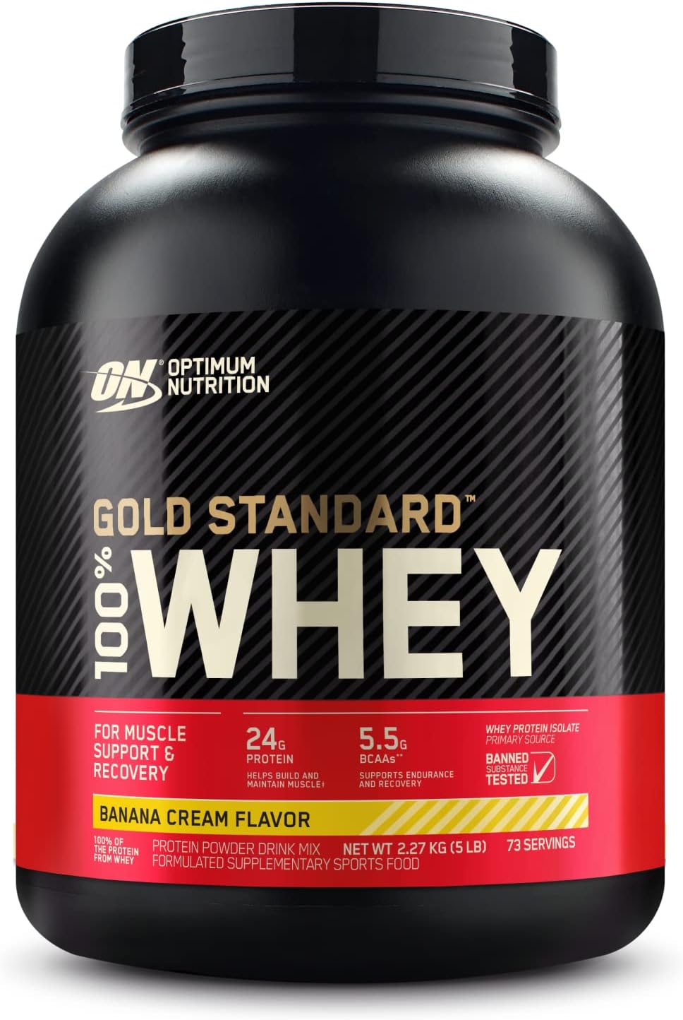 OPTIMUM NUTRITION Gold Standard 100% Whey Protein Powder, Double Rich Chocolate, 2.27kg - [packaging may vary]