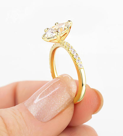 TIGRADE 2CT Engagement Ring Review: A Stunning Marquise Cut CZ Ring