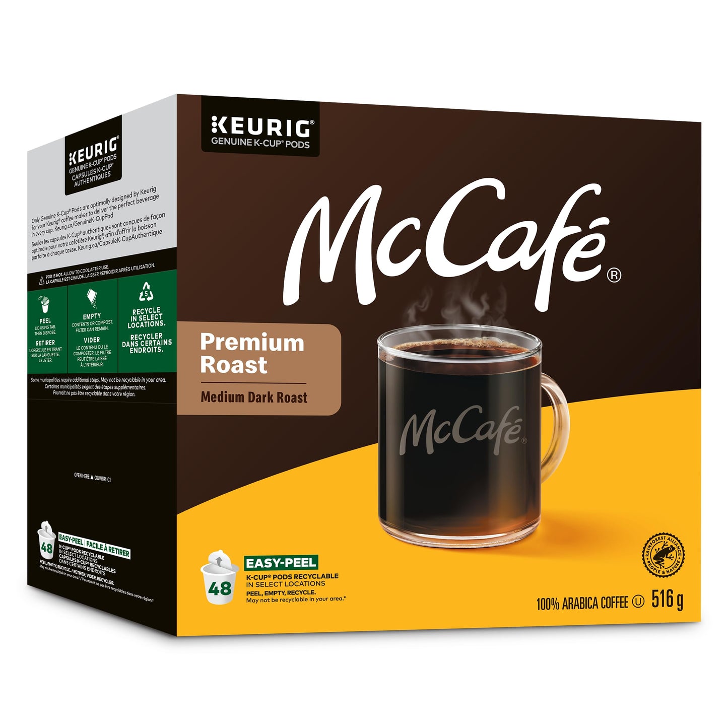 McCafé Premium Medium Dark Roast K-Cup Kaffeepads, 48 Stück, ethisch einwandfrei bezogen, für Keurig Kaffeemaschinen