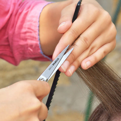 Utopia Care Haarschneide- und professionelle Friseurschere 6,5 Zoll, Premium Edelstahl Schere mit glattem Rasiermesser und scharfen Klingen für Salons, Männer, Frauen und Kinder, Silber