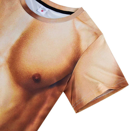 Cozople Herren T-Shirts 3D Bedruckt Lustige Shirts Hässliche Kurzarm Rundhals Oberteil Tee