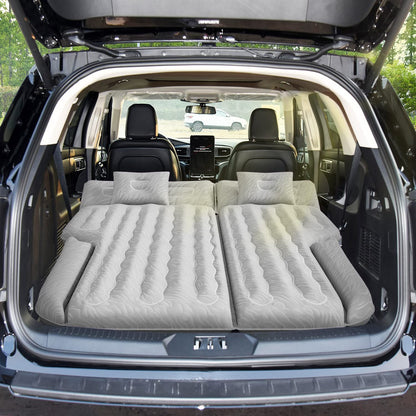Umbrauto Car Air Mattress Backseat| Inflatable Truck Back Seat Camping Airbed for SUV Rear Seat, Blow Up Sleeping Travel Bed for Van Trunk with Pump & Pillows