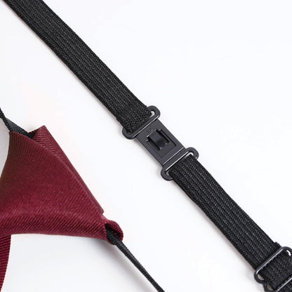 Sucrain 1 Stück Jungen Krawatte Vorgespunden Verstellbares Halsband Krawatte für Hochzeit Abschlussfeier Schuluniformen