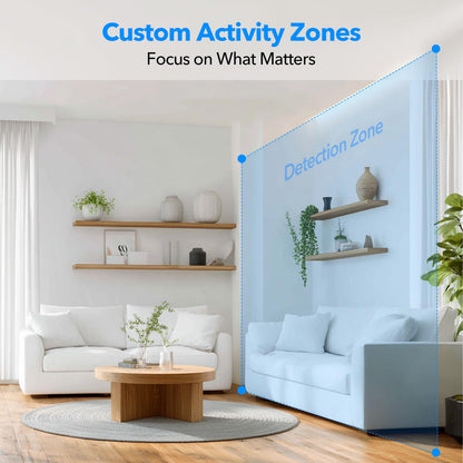 2K Cameras for Home Security Dual-Band 5G/2.4GHz WiFi Indoor Camera Baby Monitor & Pet Camera for Dog Cat Elder AI Motion Detect 2-Way Audio Night Vision 24/7 Local Recording SD Cloud Storage 2 Pack