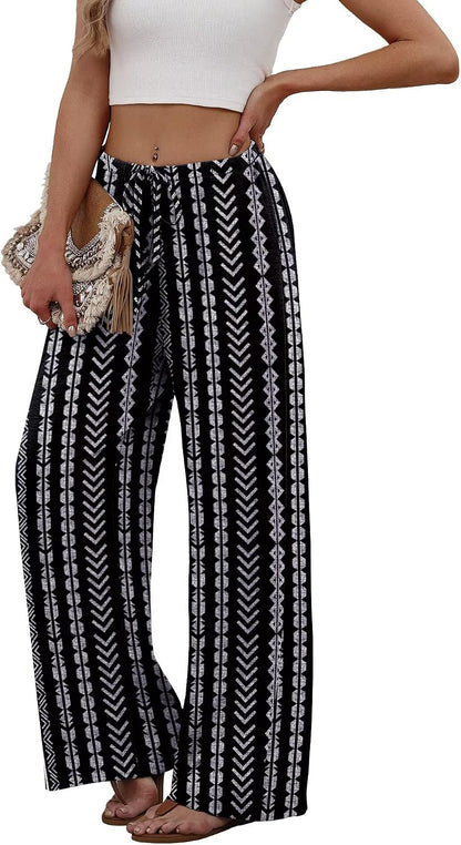 SAMPEEL Wide Leg Pants for Women: Flowy Palazzo Perfection