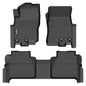 GINOWY-Floor Mats for Toyota 4Runner 1996-2002,1st+2nd Row,TPE All Weather Car Mats Custom Fit Rubber Floor Liners Car Accessories for Toyota 4Runner