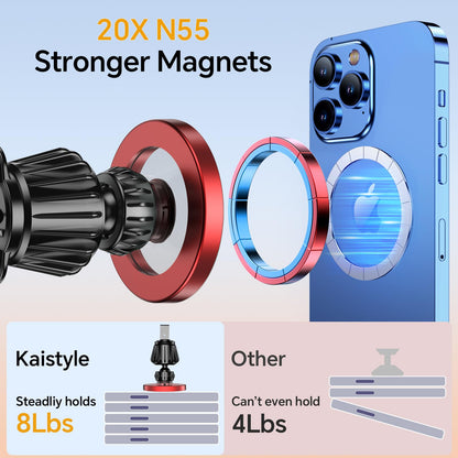 Kaistyle for Magsafe Car Mount【Strong Magnets】Magnetic Phone Holder for Car Phone Holder Mount Dash Mounted Holders Phone Holders for Your Car Accessories for Women Men for iPhone 17 Pro Max 16 15 14