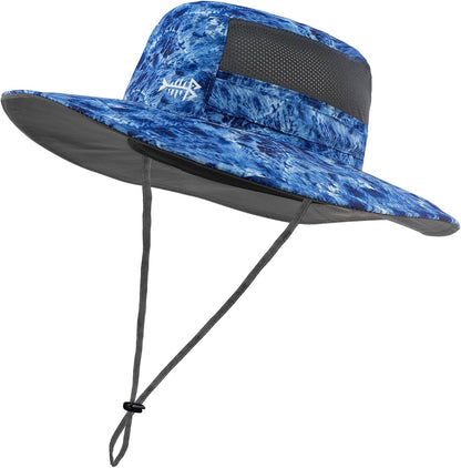 Camouflage bleu - Grande taille de tête
