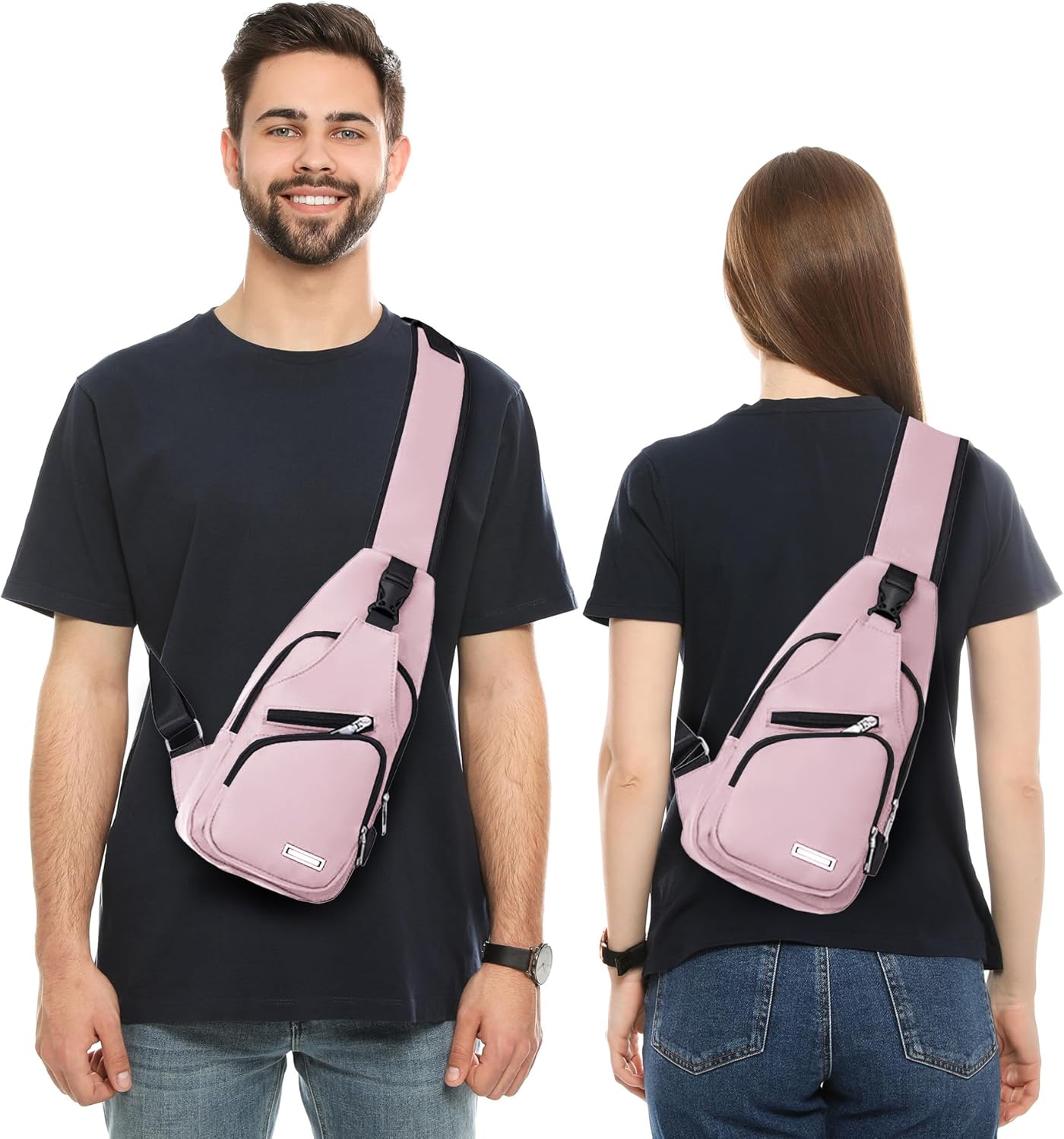 Wasserdichte Sling Bag Umhängetasche für Herren Damen Sling Rucksack Wanderrucksack Mehrzweck Cross Body Brusttasche